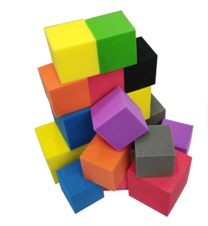 CUBO DE ESPUMA 10PCS 15CMX 15CM PISCINAS DIDACTICOS - 2