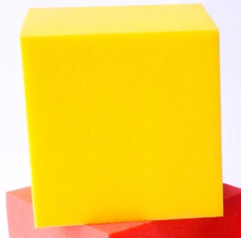 CUBO DE ESPUMA AMARILLO 1 PCS 15CMX15CM PISCINAS DIDACTICOS - 6