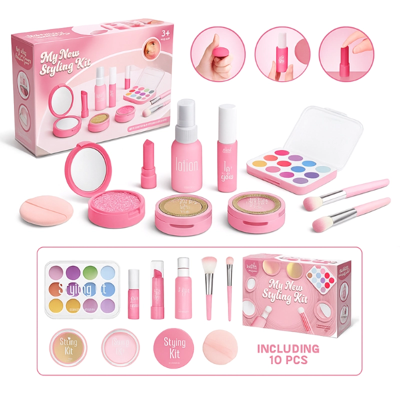 JUEGO DE MAQUILLAJE FALSO JUGUETE PARA NIÑAS - 1
