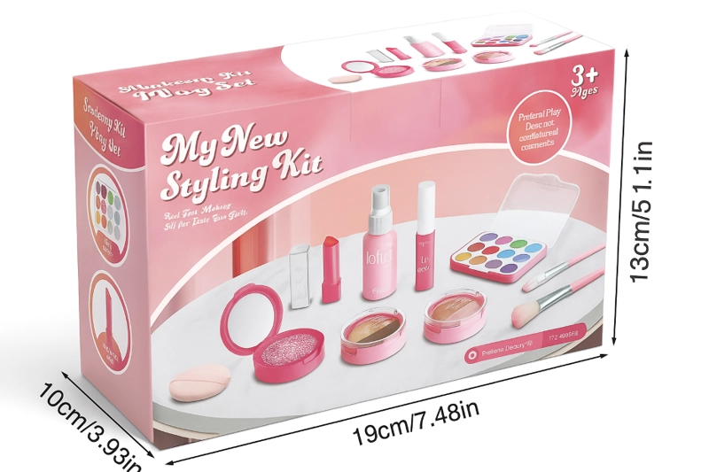 JUEGO DE MAQUILLAJE FALSO JUGUETE PARA NIÑAS - 3