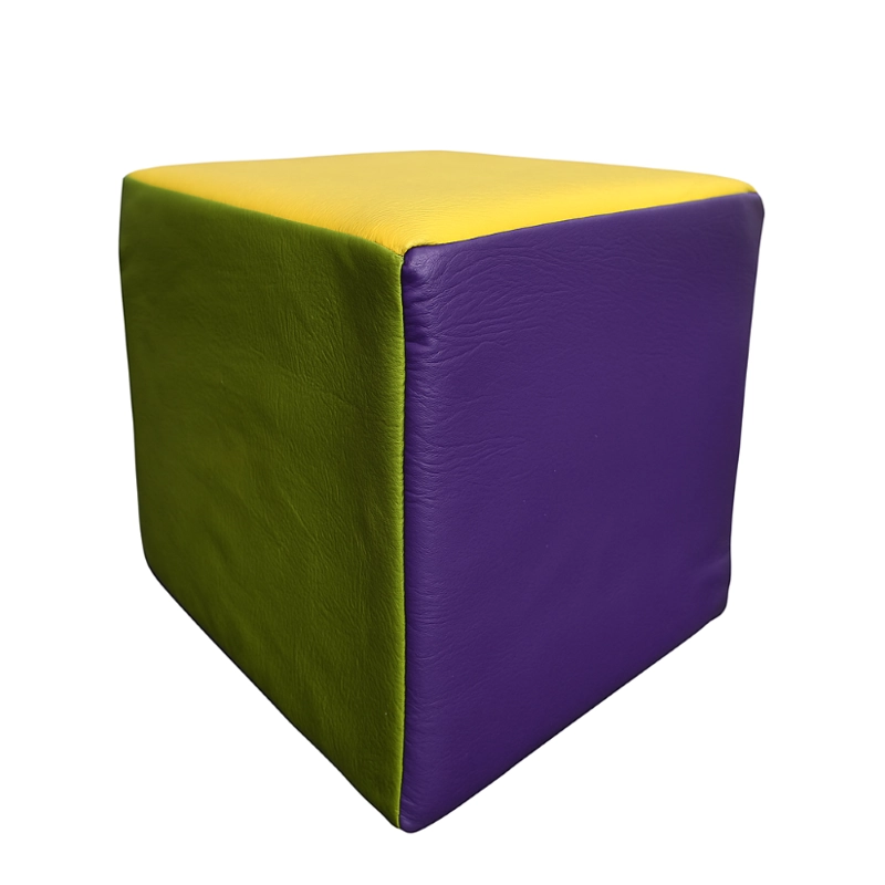CUBO APILABLE DE ESPUMA 25X25X25CM FORRADO EN ECOCUERO - 5