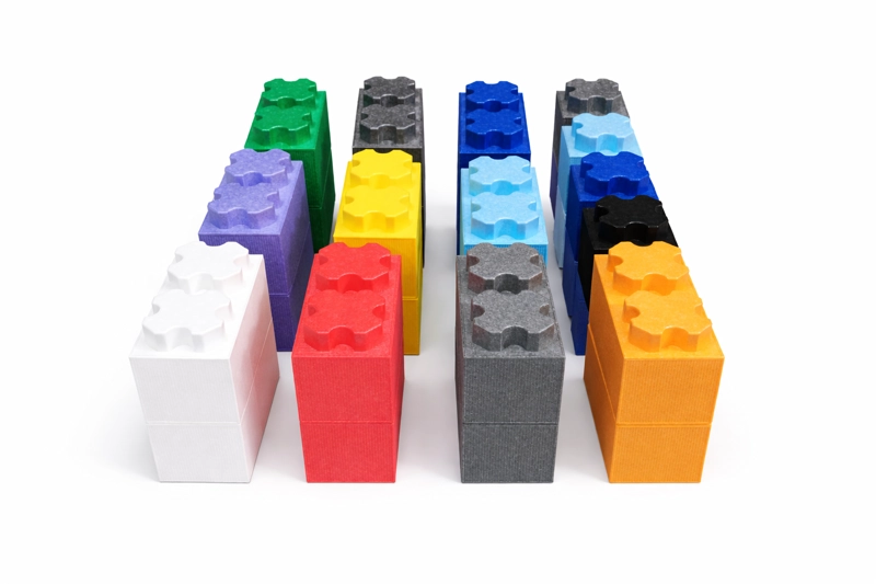 BLOQUES DE ESPUMA EPP CONSTRUCCION DIDACTICO +50  PELOTAS 8cm - 4