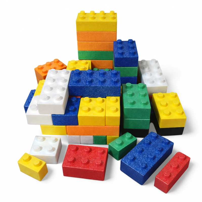 BLOQUES DE ESPUMA EPP 72 PCS  DE CONSTRUCCION ESTIMULACION - 1