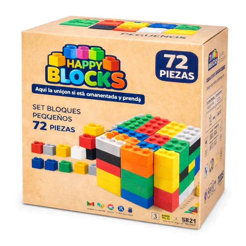 BLOQUES DE ESPUMA EPP 72 PCS  DE CONSTRUCCION ESTIMULACION - 3
