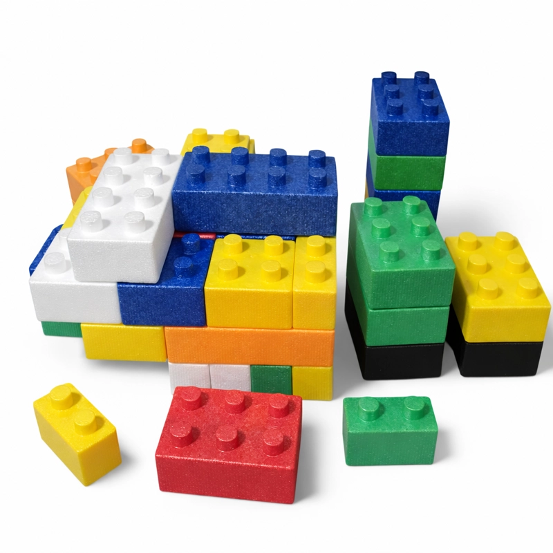 BLOQUES DE ESPUMA EPP 72 PCS  DE CONSTRUCCION ESTIMULACION - 4