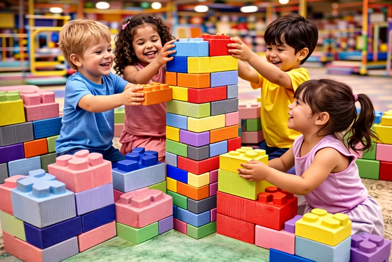 BLOQUES DE ESPUMA EPP 72 PCS  DE CONSTRUCCION ESTIMULACION - 5