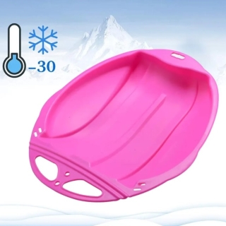 TRINEO DE NIEVE REDONDO ROSADO CON CUERDA - 1