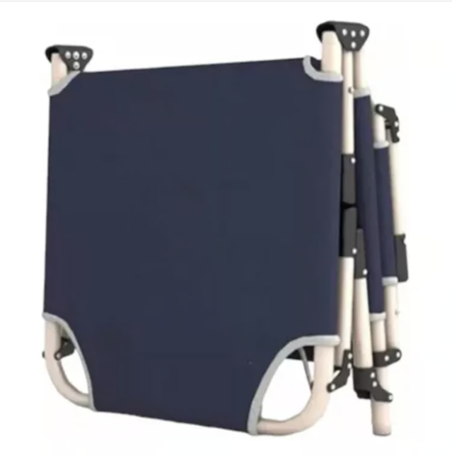SILLA ACERO GRIS CAMA PLEGABLE PORTABLE PLAYA CAMPING Y PISCINA - 2