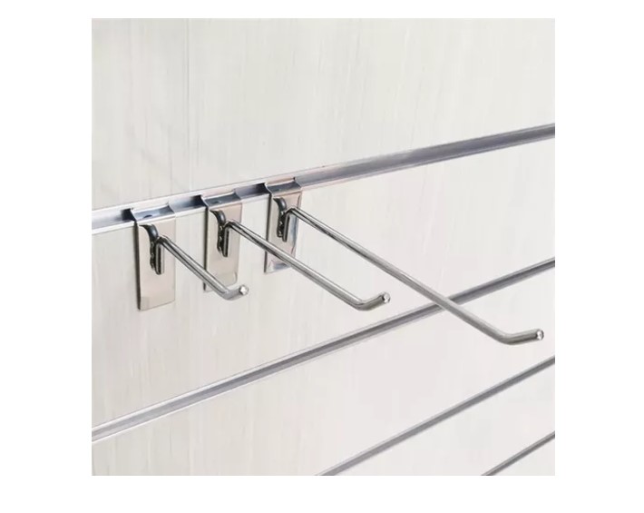 PACK 20 GANCHOS GANCHERAS PANEL RANURADO DE 15 CM 6MM - 2