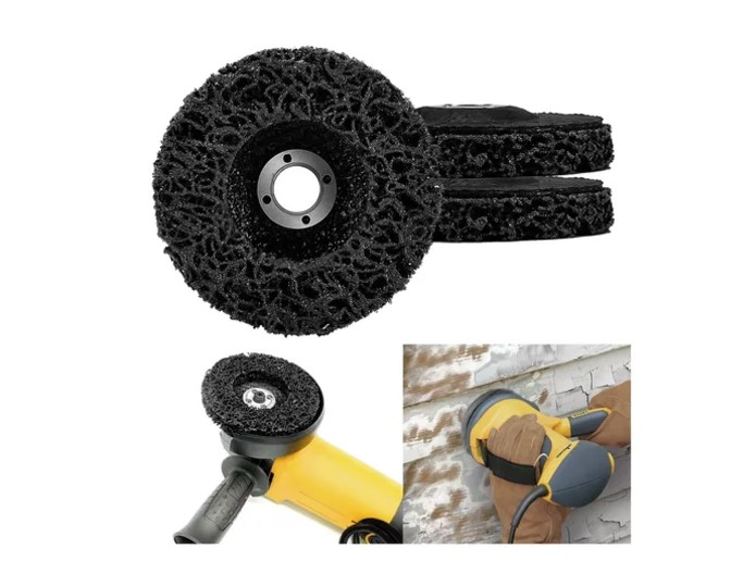 3PCS DISCO PULIR REMOVEDOR PINTURA OXIDO 4.5'' 115MM ESMERIL - 1