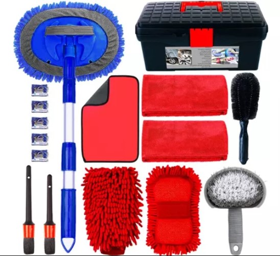 KIT DE HERRAMIENTAS DE LIMPIEZA DE LAVADO DE AUTO - 1