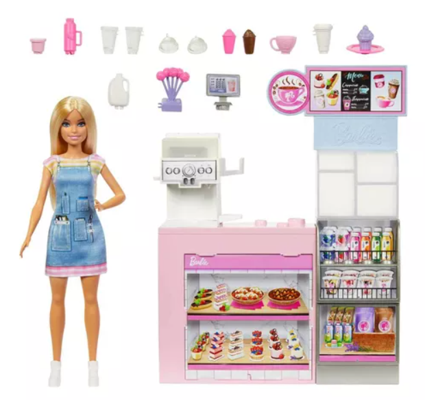 BARBIE PROFESIONES SET DE JUEGO DIVERSIÓN EN LA CAFETERÍA COLOR MULTICOLOR - 4