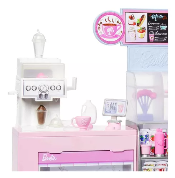 BARBIE PROFESIONES SET DE JUEGO DIVERSIÓN EN LA CAFETERÍA COLOR MULTICOLOR - 5