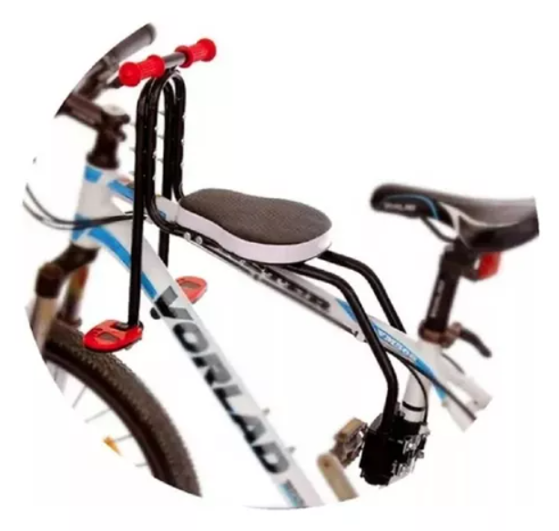 SILLA SOPORTE ASIENTO DELANTERO NIÑOS PORTA BEBE BICICLETA - 2