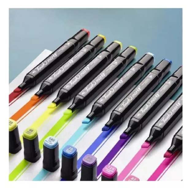 48PCS PLUMONES DOBLE PUNTA ROTULADOR PARA COLOREAR COLOR BRILLANTES - 3