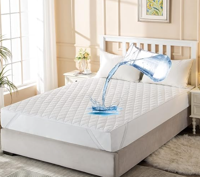 CUBRE COLCHÓN IMPERMEABLE KING 200X180+37 + 2 FUNDAS - 1