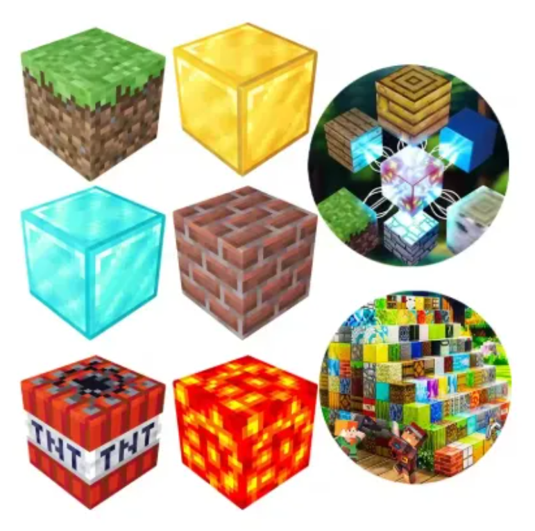 JUGUETE MAGNÉTICO MINECRAFT 120 UNIDADES DE BLOQUE - 2
