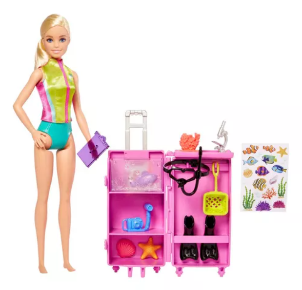 BARBIE BIÓLOGA MARINA HMH26 - MUÑECA PROFESIONES - 1