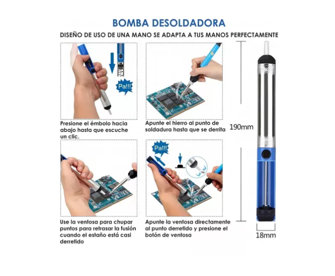 SOLDADOR DE ESTAÑO ELÉCTRICO TIPO LÁPIZ GENÉRICA KIT CAUTÍN SOLDADOR 60W 220V - 5