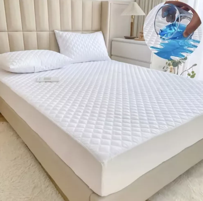 CUBRE COLCHON IMPERMEABLE 1.5 PLAZAS +1 FUNDA DE ALMOHADA - 3