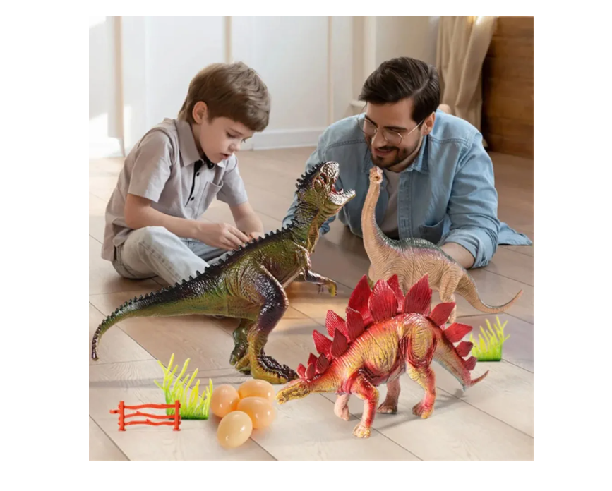 SET 104  DINOSAURIOS DE JUGUETE CON CAJA ORGANIZADORA - 4