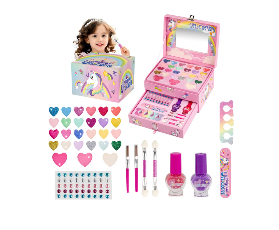 SET MALETA DE MAQUILLAJES NIÑAS UNICORNI - 1
