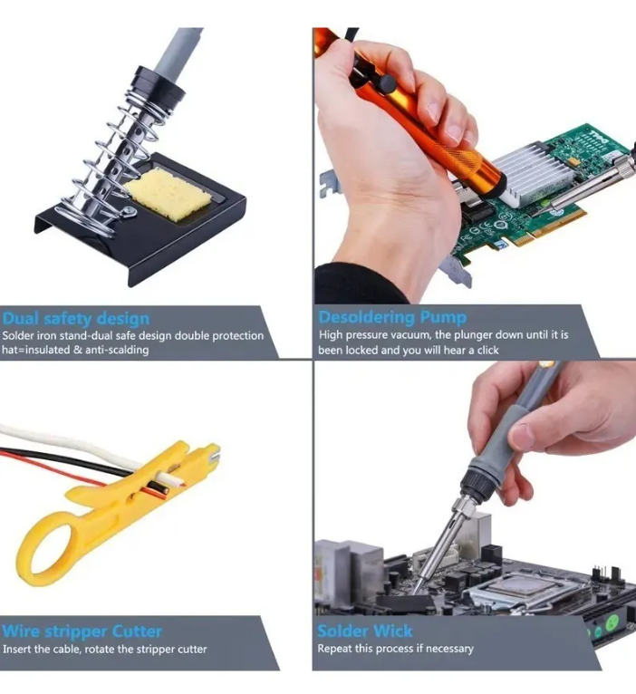 TESTER Y CAUTÍN SOLDADOR CON ACCESORIOS - 5