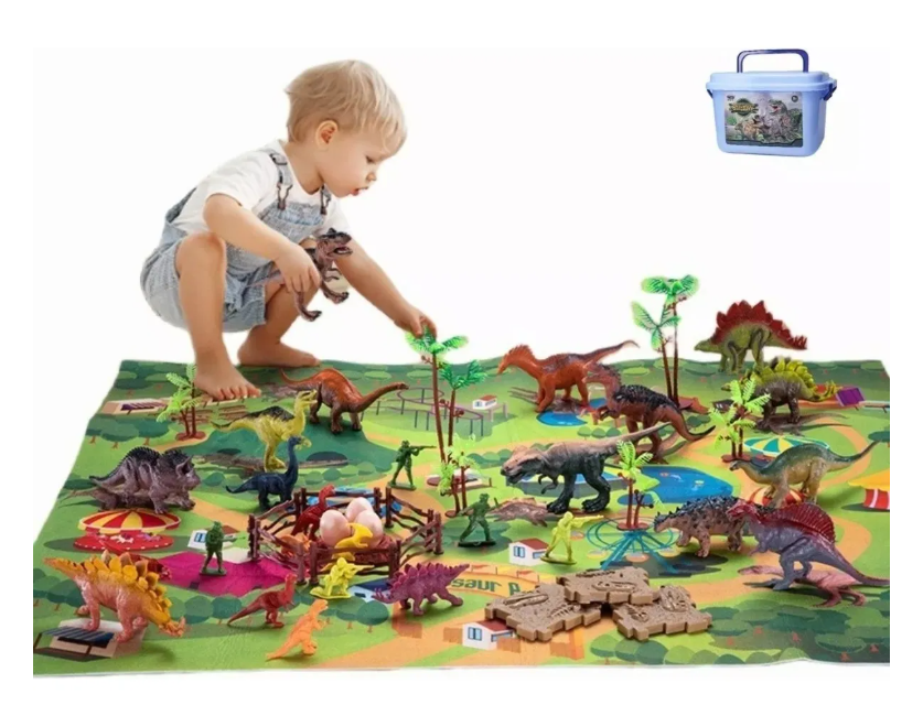 SET DE DINOSAURIOS CON ACCESORIOS 104 PIEZAS - COMERCIAL MYL - 3