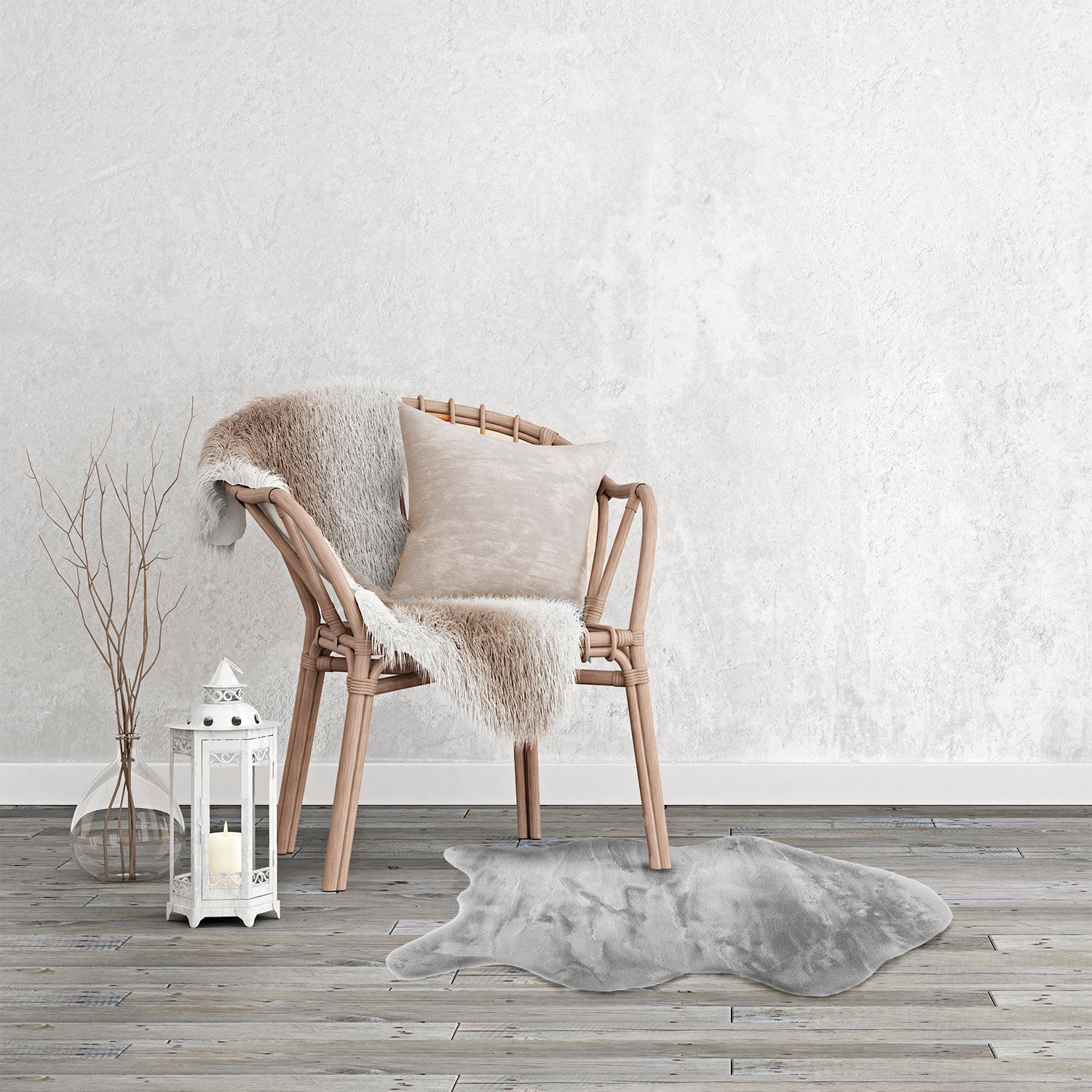 ALFOMBRA LUXURY SOFT 60X90 GRIS - 5