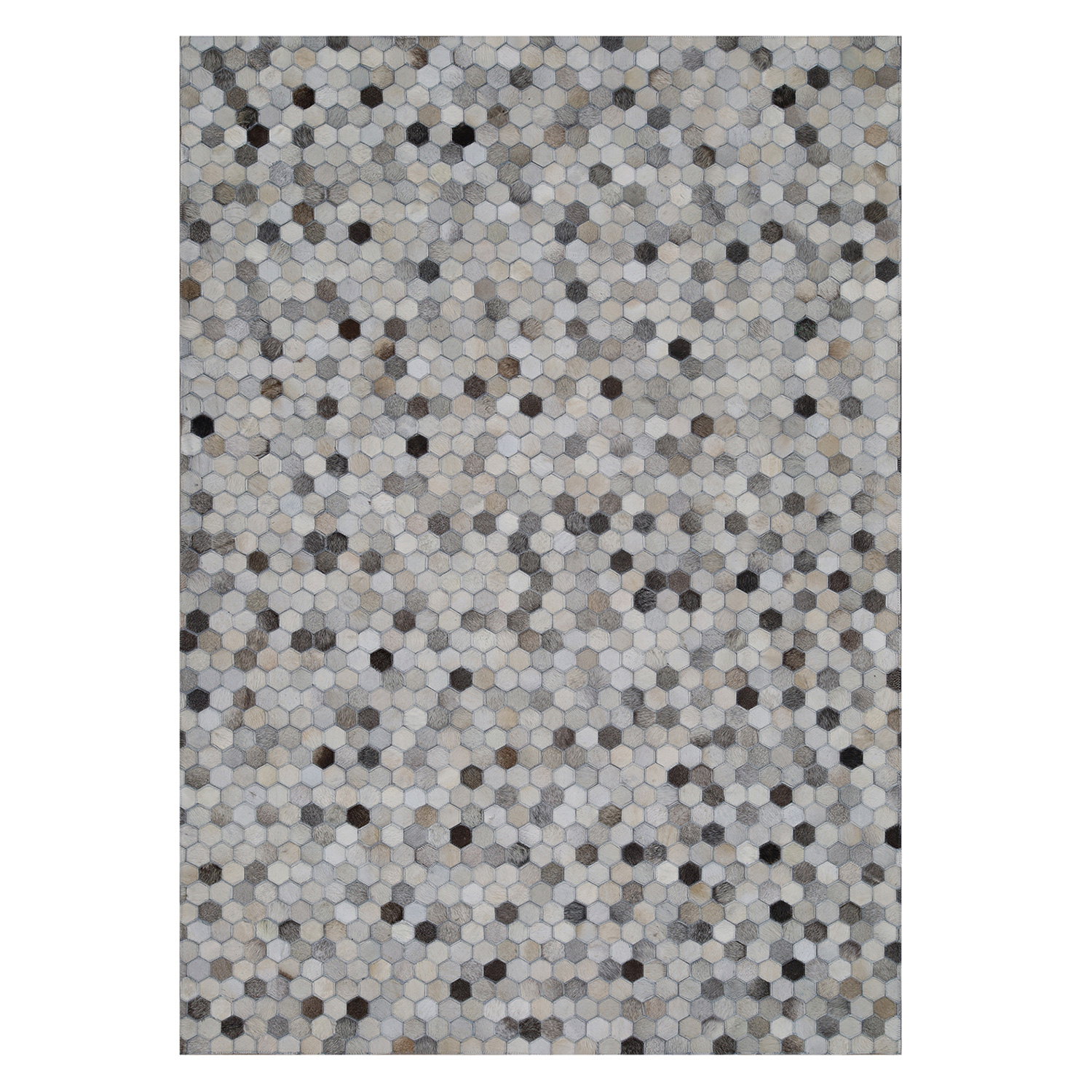 ALFOMBRA LEATHER PATCH DESIGN 190X290 105 GREY - 2