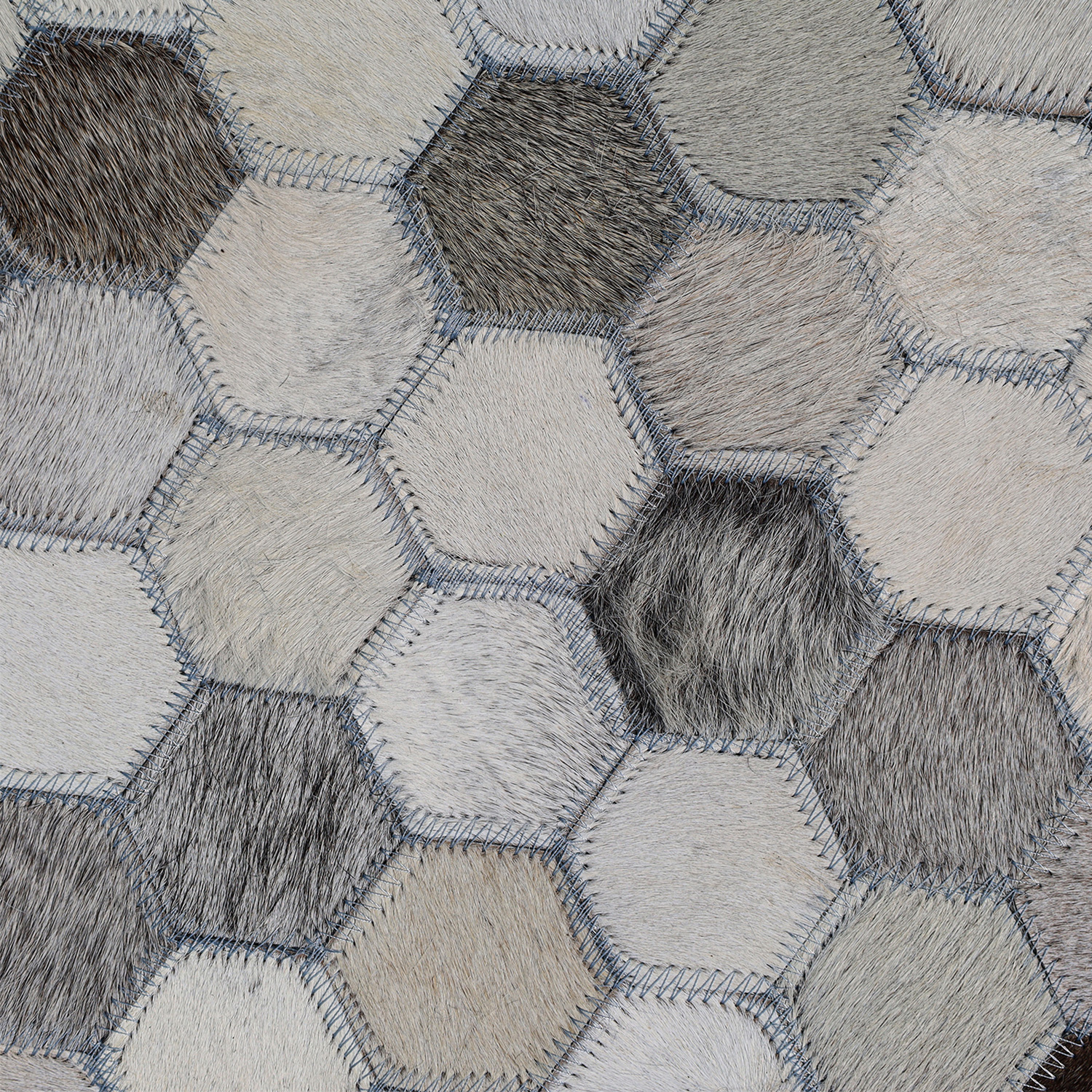 ALFOMBRA LEATHER PATCH DESIGN 160X230 105 GREY - 3