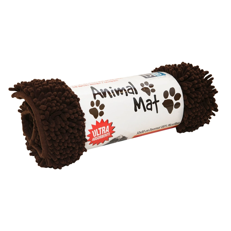 LIMPIAPIES DIB ANIMAL MAT PISO MICROFIBRA CAFE 50 X 80 CM - 2