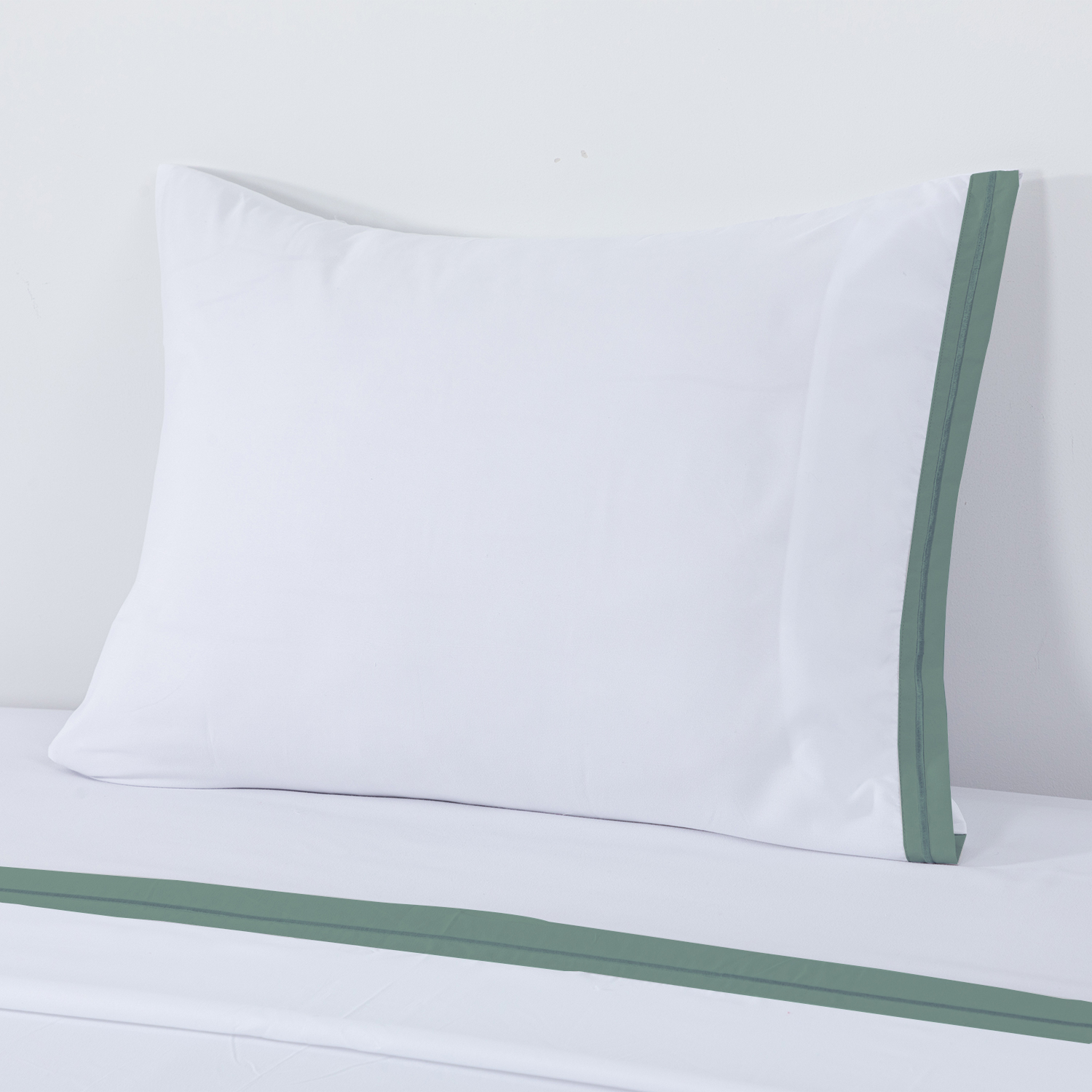 SÁBANAS DIB GUARDA 1.5 PLAZAS MICROFIBRA VERDE LISO - 4