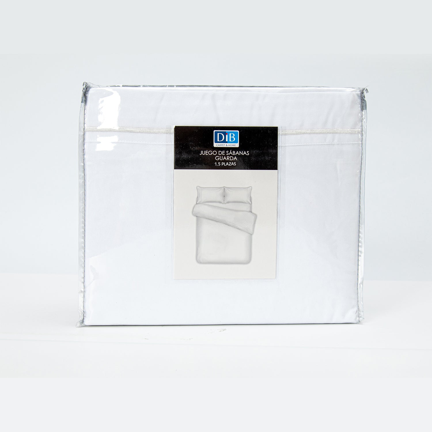 SÁBANAS DIB GUARDA 1.5 PLAZAS MICROFIBRA BLANCA LISO - 2
