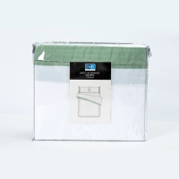 SÁBANAS DIB GUARDA 2 PLAZAS MICROFIBRA VERDE LISO - 5
