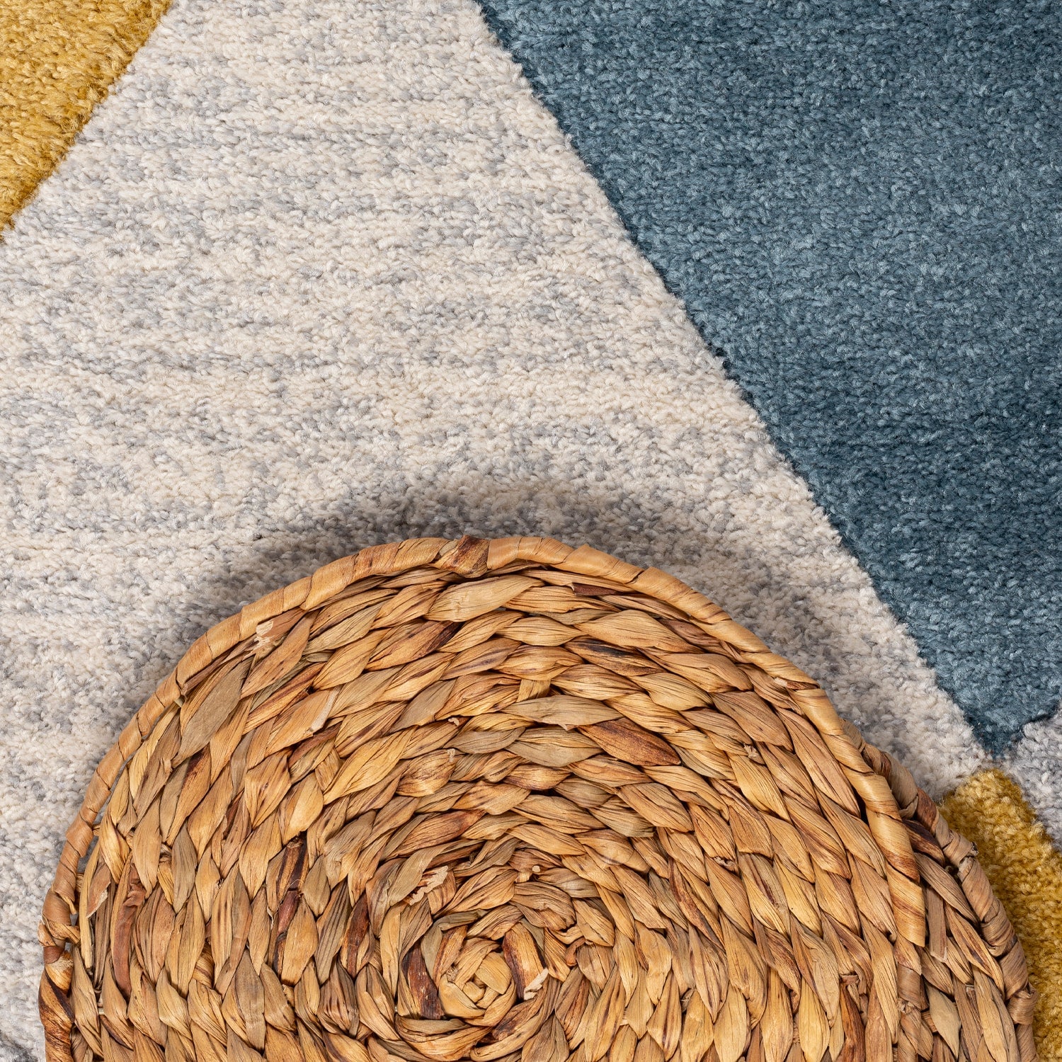 ALFOMBRA ORLEANS 060X120 E0901 BLUE GOLD - 5