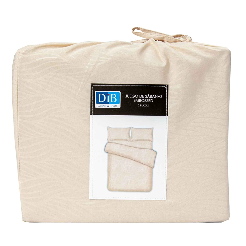 SABANAS MICROFIBRA 2 PLAZAS ORGANIC CRUDO - 4