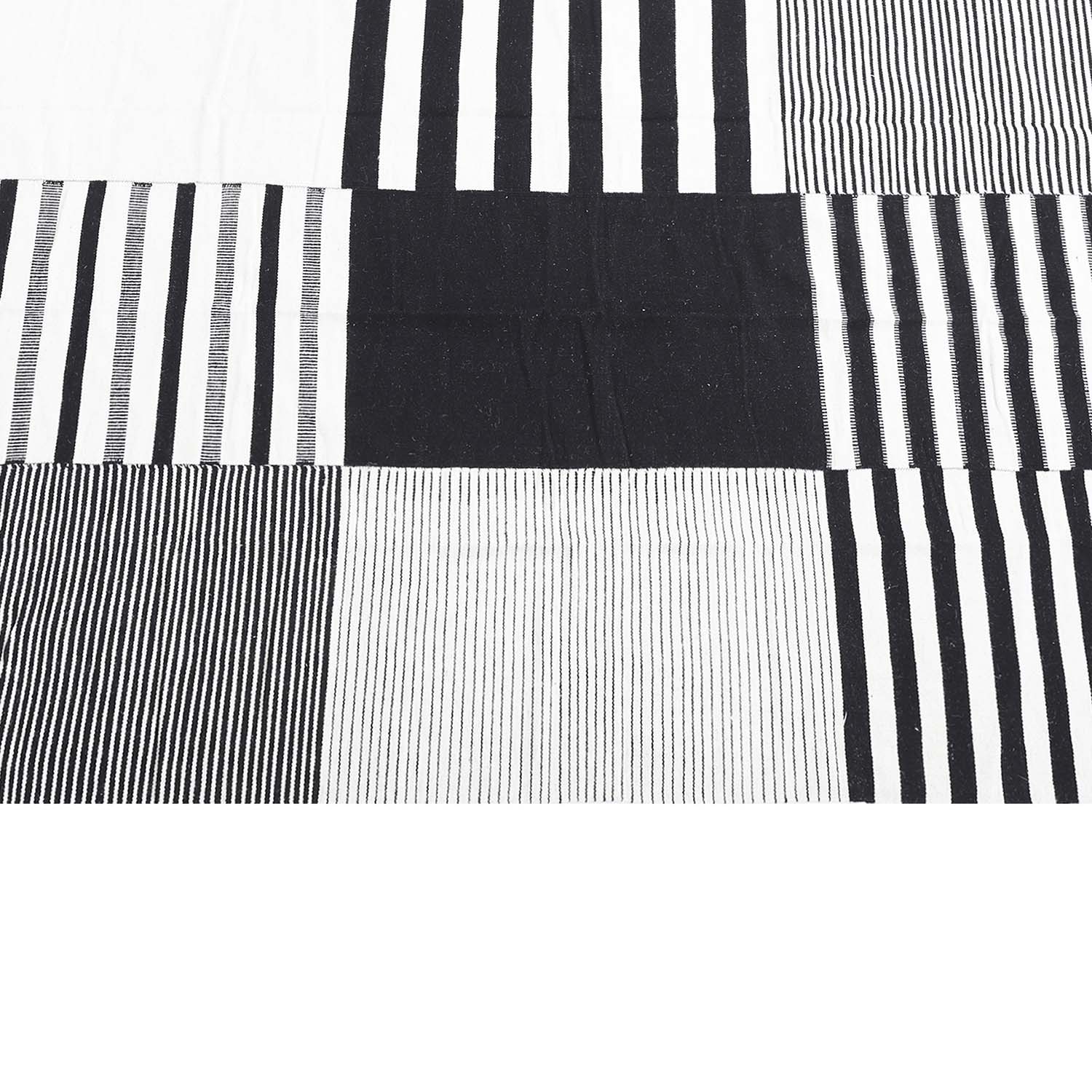 ALFOMBRA HANDWOVEN RUSTIC 190X290 BLANCO/NEGRO - 3