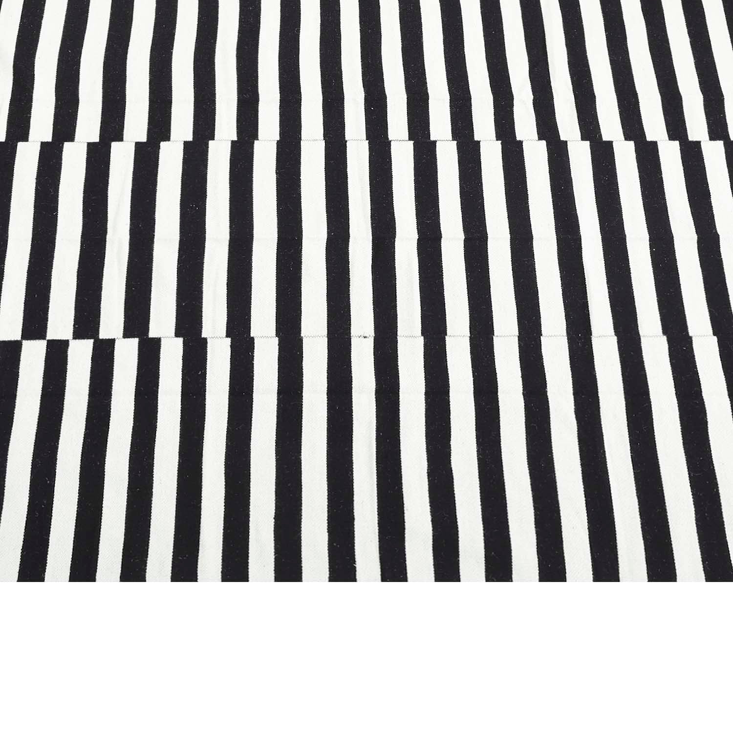 ALFOMBRA HANDWOVEN RUSTIC 190X290 NEGRO/BLANCO - 3