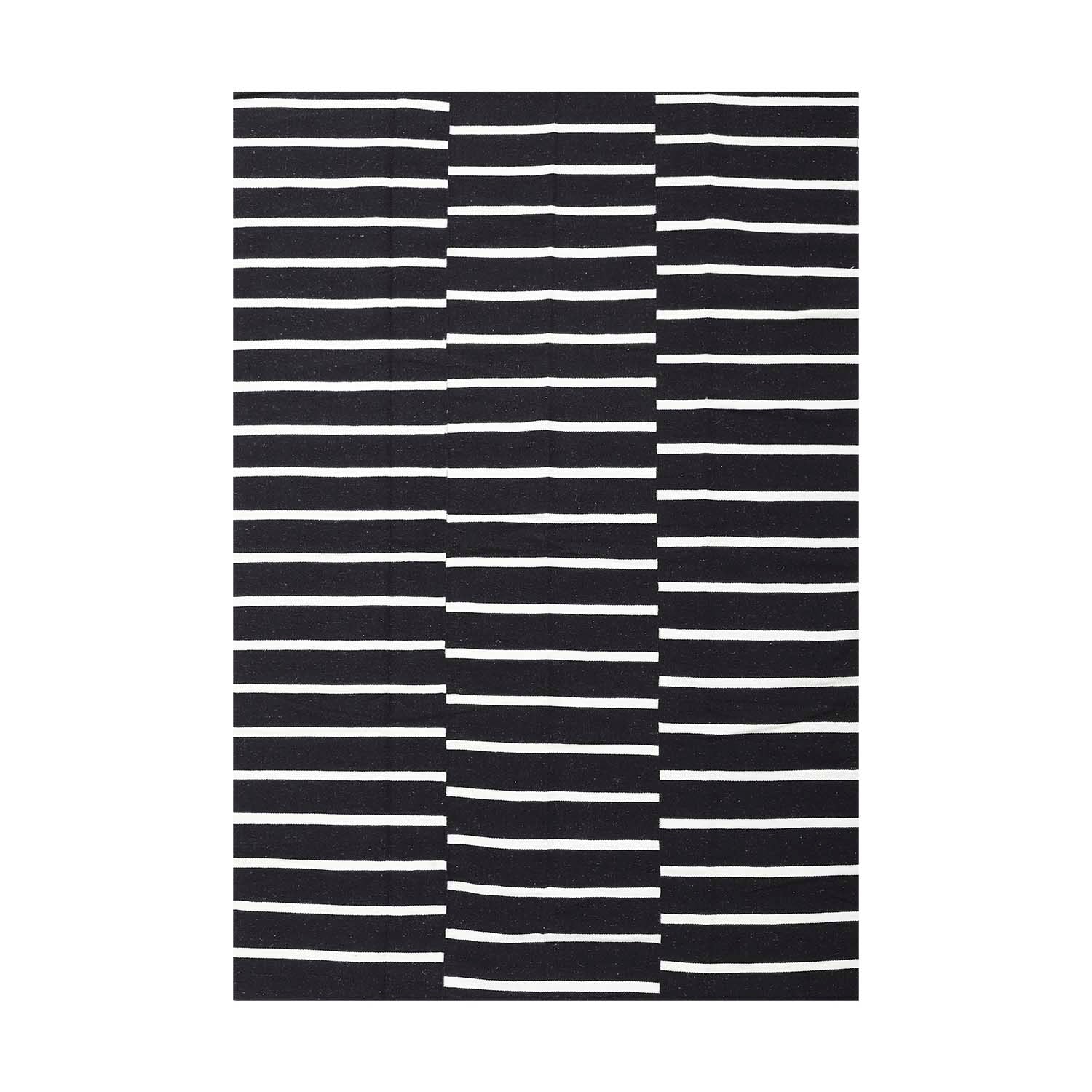 ALFOMBRA HANDWOVEN RUSTIC 190X290 NEGRO - 1