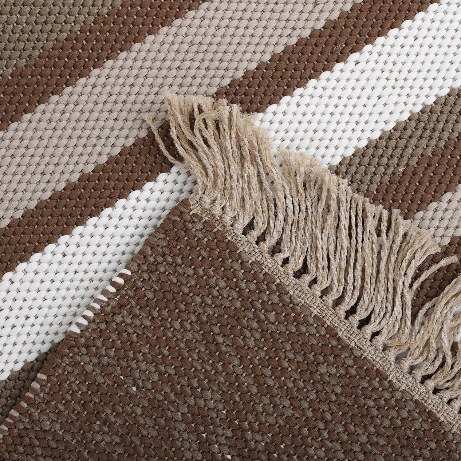 ALFOMBRA NATURAL STRIPE 190X290 CAFE 252892 - 5