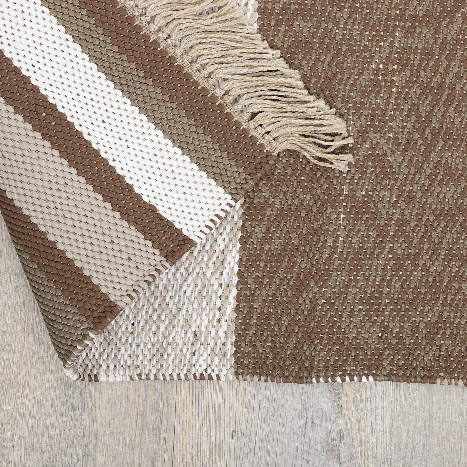 ALFOMBRA NATURAL STRIPE 190X290 CAFE 252892 - 6