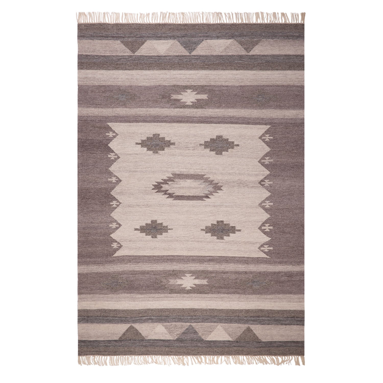 ALFOMBRA HANDWOVEN ECO ETHNIC 190X290 TAUPE 200101 - 1
