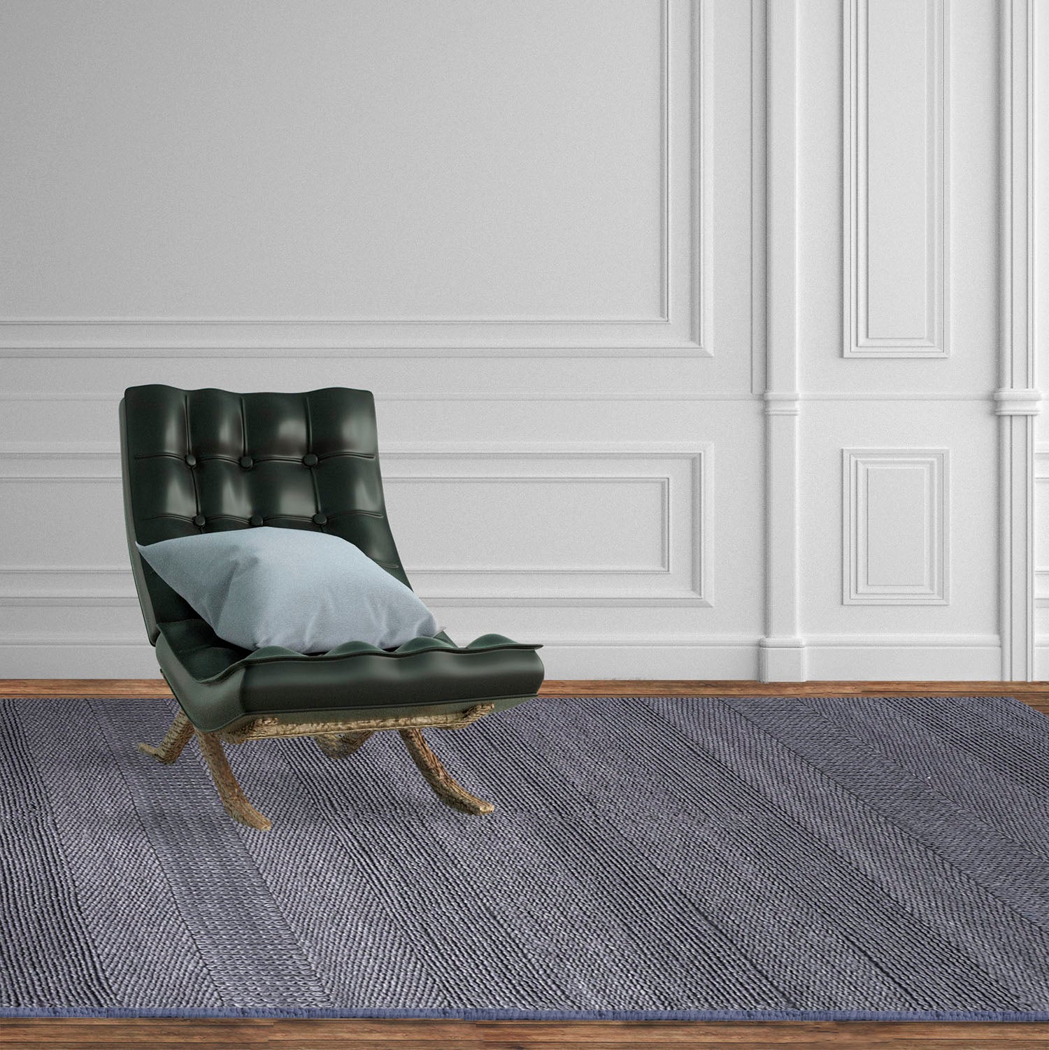 ALFOMBRA HANDWOVEN VERONA 160X230 GRIS - 7