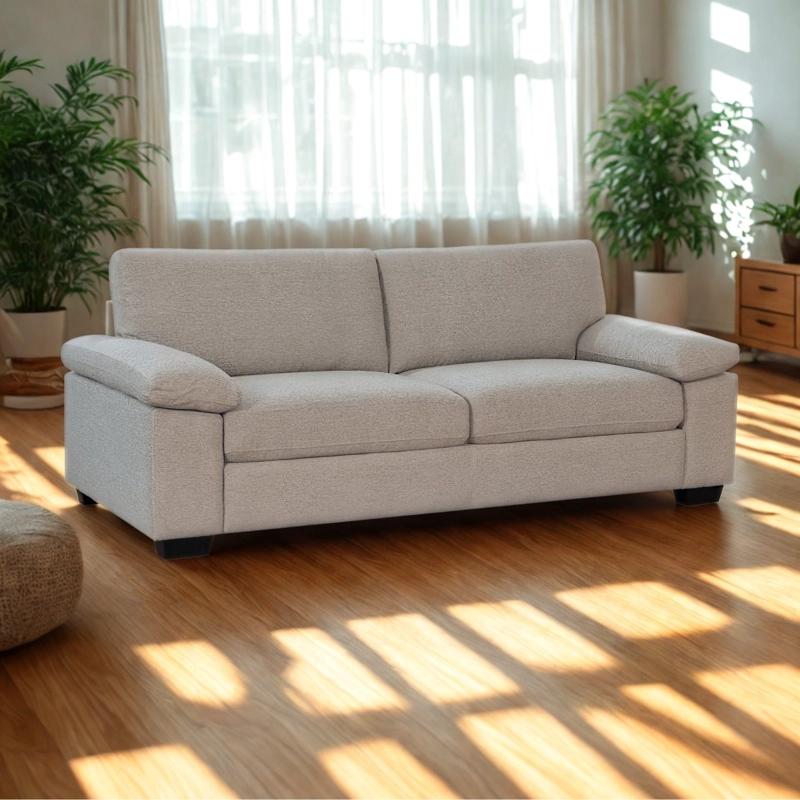 SOFA PARMA 3 CUERPOS GRIS CLARO - 1