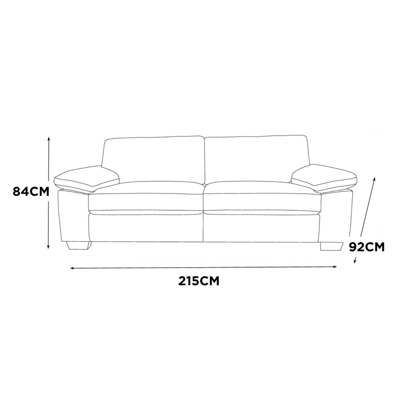 SOFA PARMA 3 CUERPOS BEIGE - 3