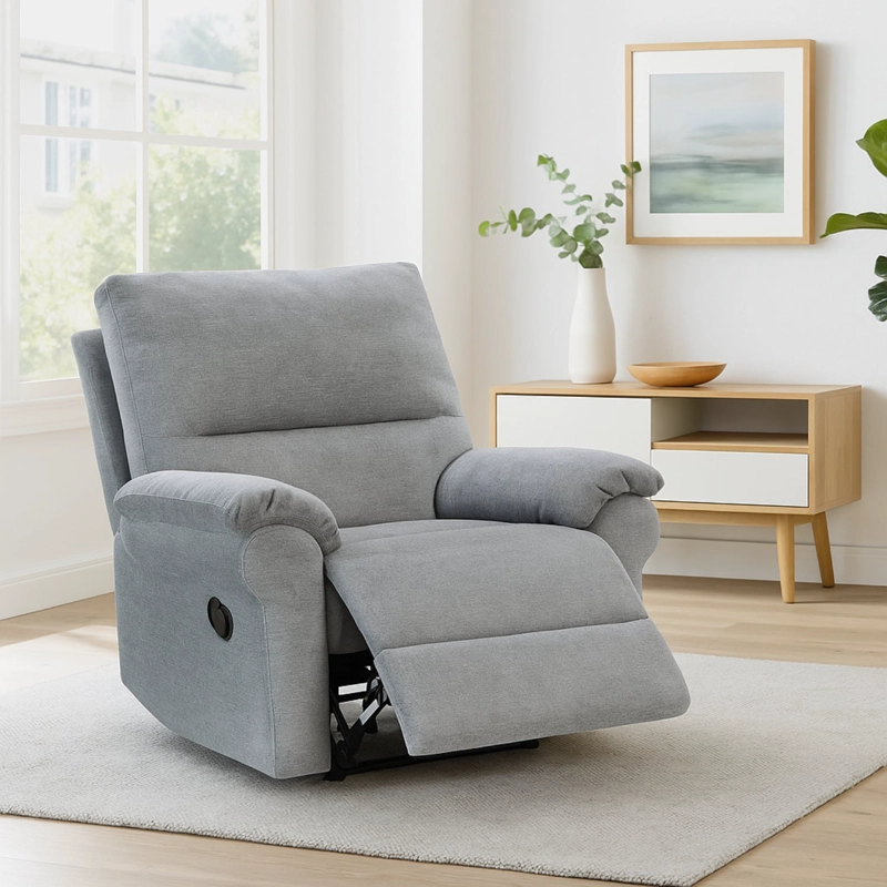 BERGER RECLINABLE 1  CUERPO SEUL GRIS CLARO - 2