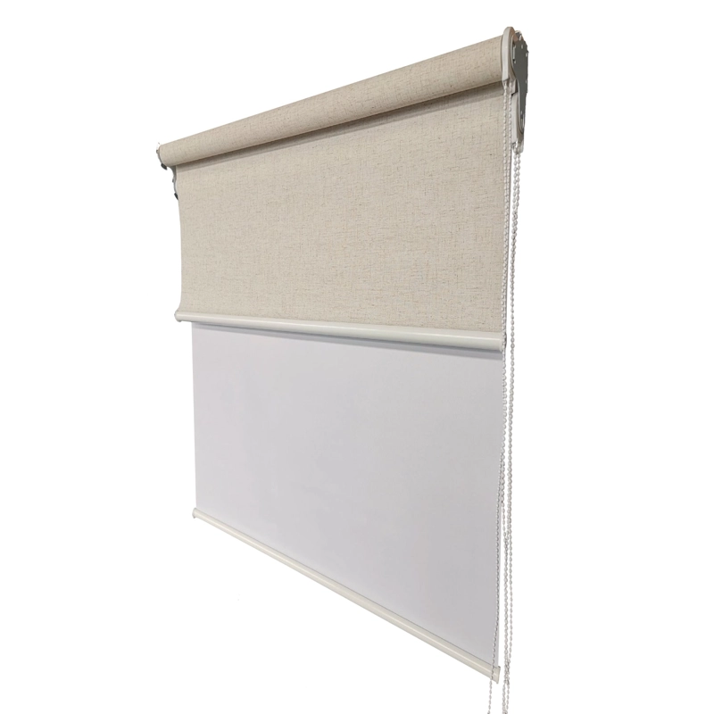 CORTINA ROLLER DOBLE B.OUT+TELA LINO 150X170 - 1