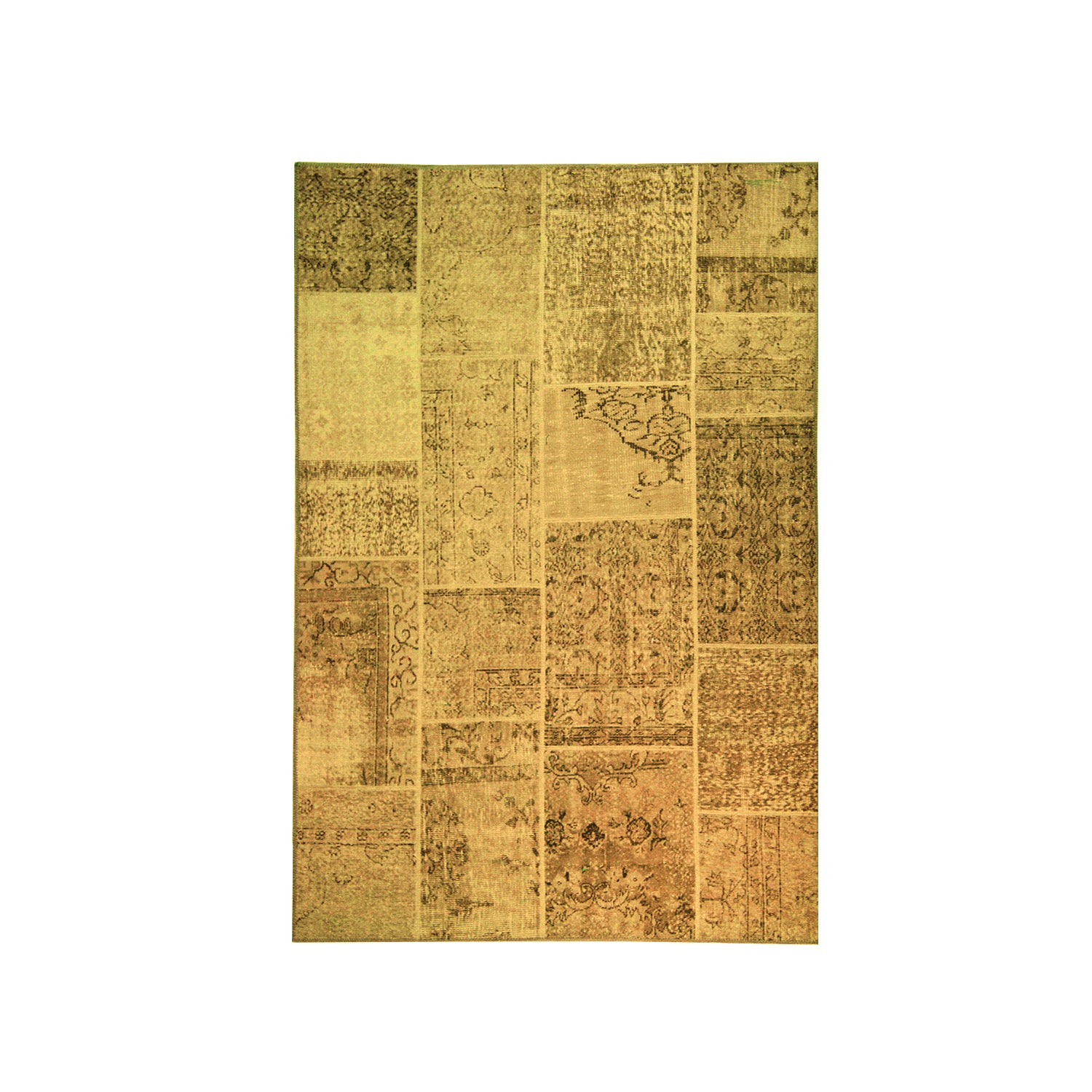 ALFOMBRA VINTAGE REVERSIBLE 230X330 AMARILLO - 2