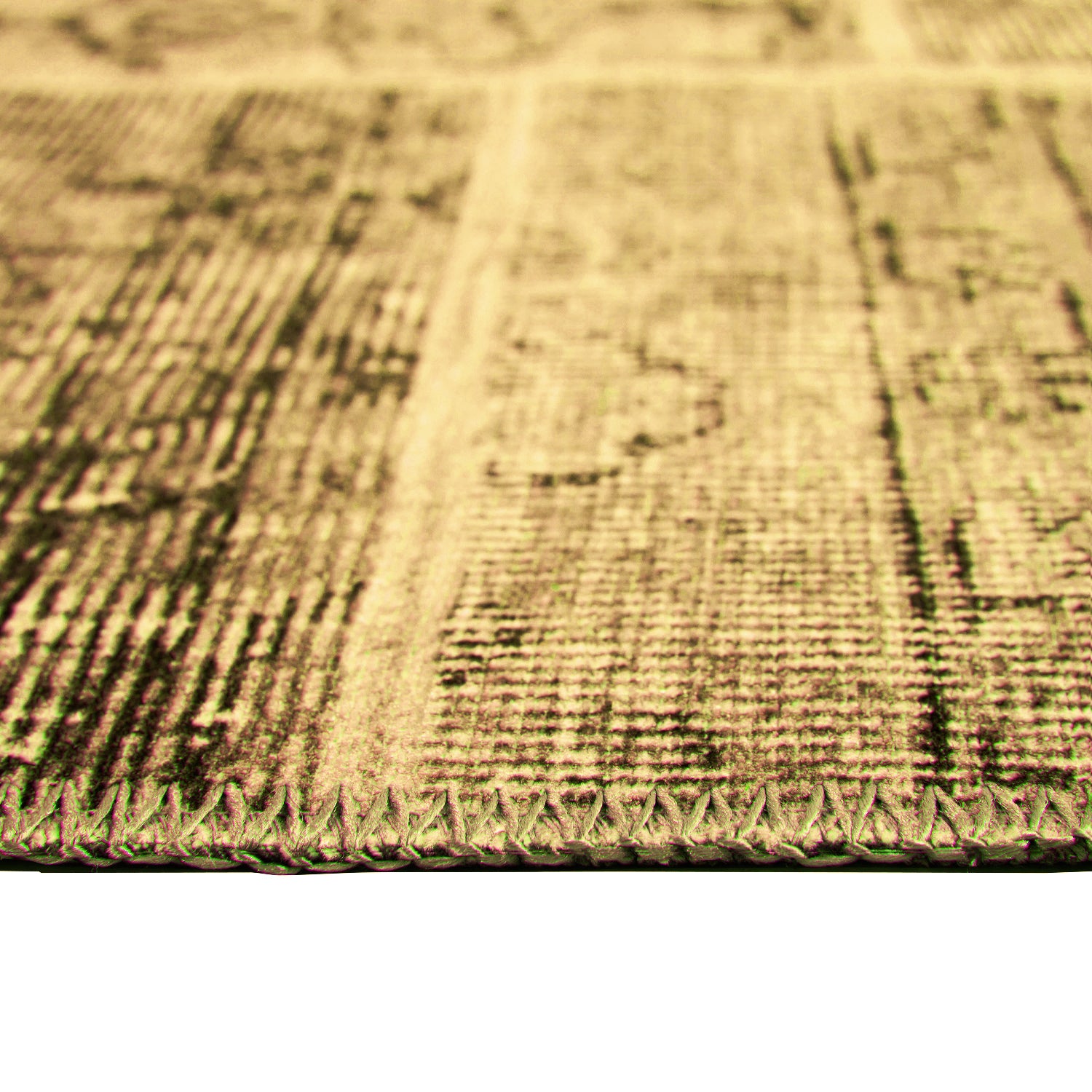 ALFOMBRA VINTAGE REVERSIBLE 230X330 AMARILLO - 3